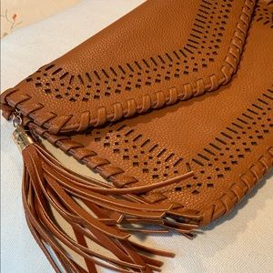 Moda Luxe “Mela”Perforated Clutch